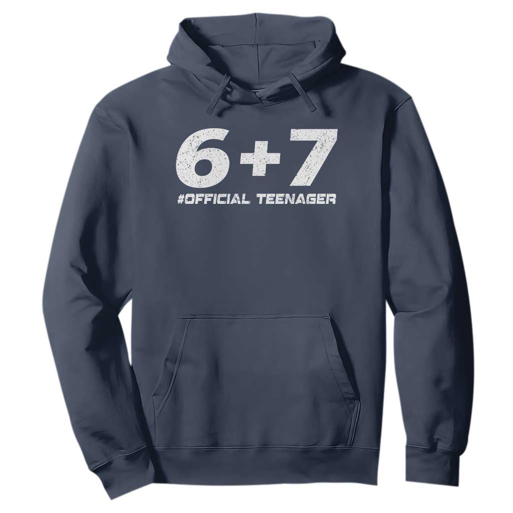 Funny 13th Birthday Official Teenager Hoodie 13 Years Old Boys Kids TS10 Navy Print Your Wear