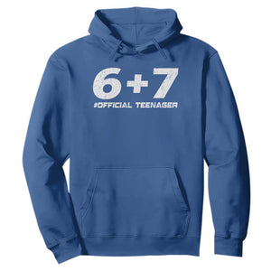 Funny 13th Birthday Official Teenager Hoodie 13 Years Old Boys Kids TS10 Royal Blue Print Your Wear