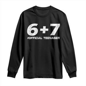 Funny 13th Birthday Official Teenager Long Sleeve Shirt 13 Years Old Boys Kids TS10 Black Print Your Wear