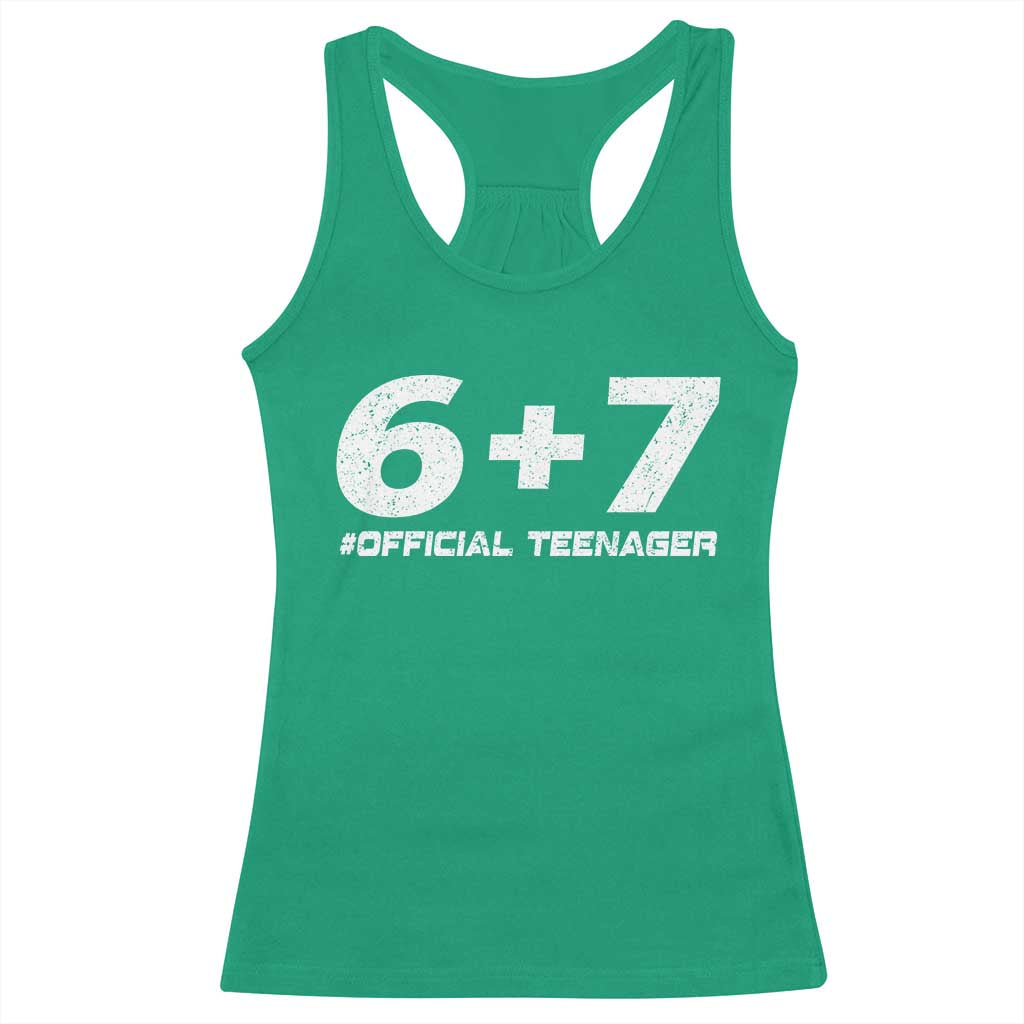 Funny 13th Birthday Official Teenager Racerback Tank Top 13 Years Old Boys Kids TS10 Irish Green Print Your Wear