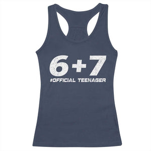 Funny 13th Birthday Official Teenager Racerback Tank Top 13 Years Old Boys Kids TS10 Navy Print Your Wear