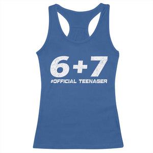 Funny 13th Birthday Official Teenager Racerback Tank Top 13 Years Old Boys Kids TS10 Royal Blue Print Your Wear