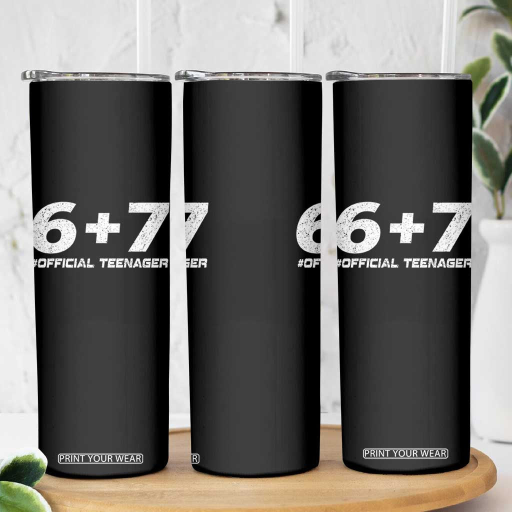 Funny 13th Birthday Official Teenager Skinny Tumbler 13 Years Old Boys Kids TS10 Print Your Wear