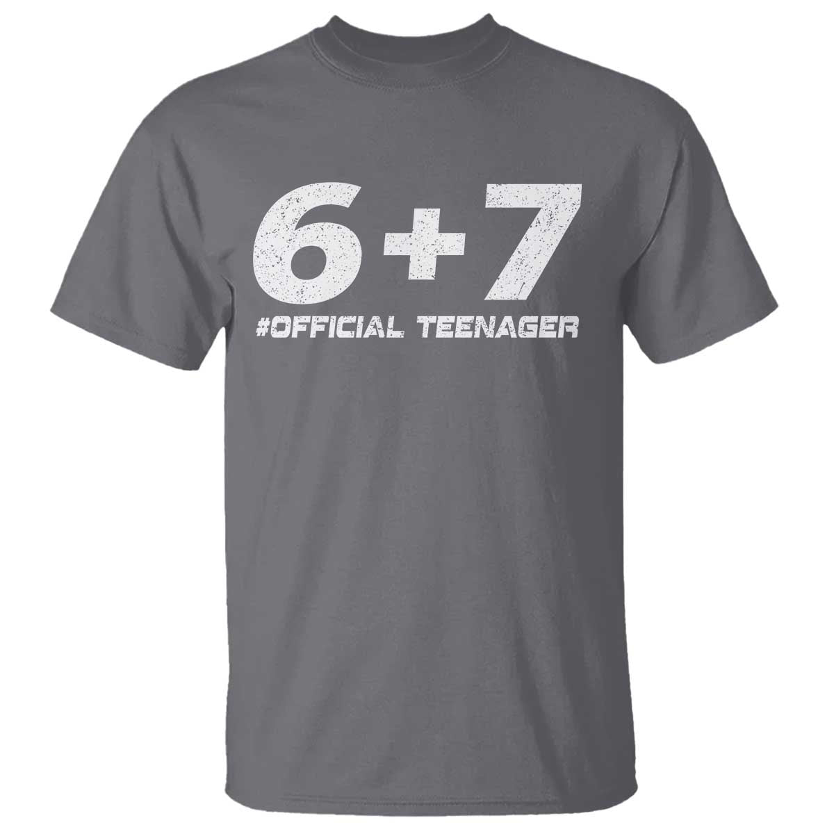 Funny 13th Birthday Official Teenager T Shirt 13 Years Old Boys Kids TS10 Charcoal Print Your Wear