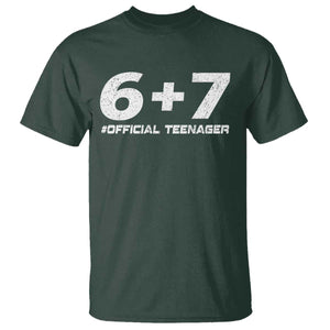 Funny 13th Birthday Official Teenager T Shirt 13 Years Old Boys Kids TS10 Dark Forest Green Print Your Wear