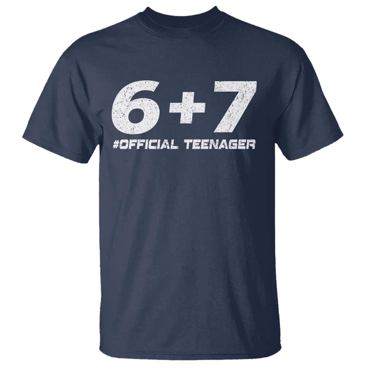 Funny 13th Birthday Official Teenager T Shirt 13 Years Old Boys Kids TS10 Navy Print Your Wear