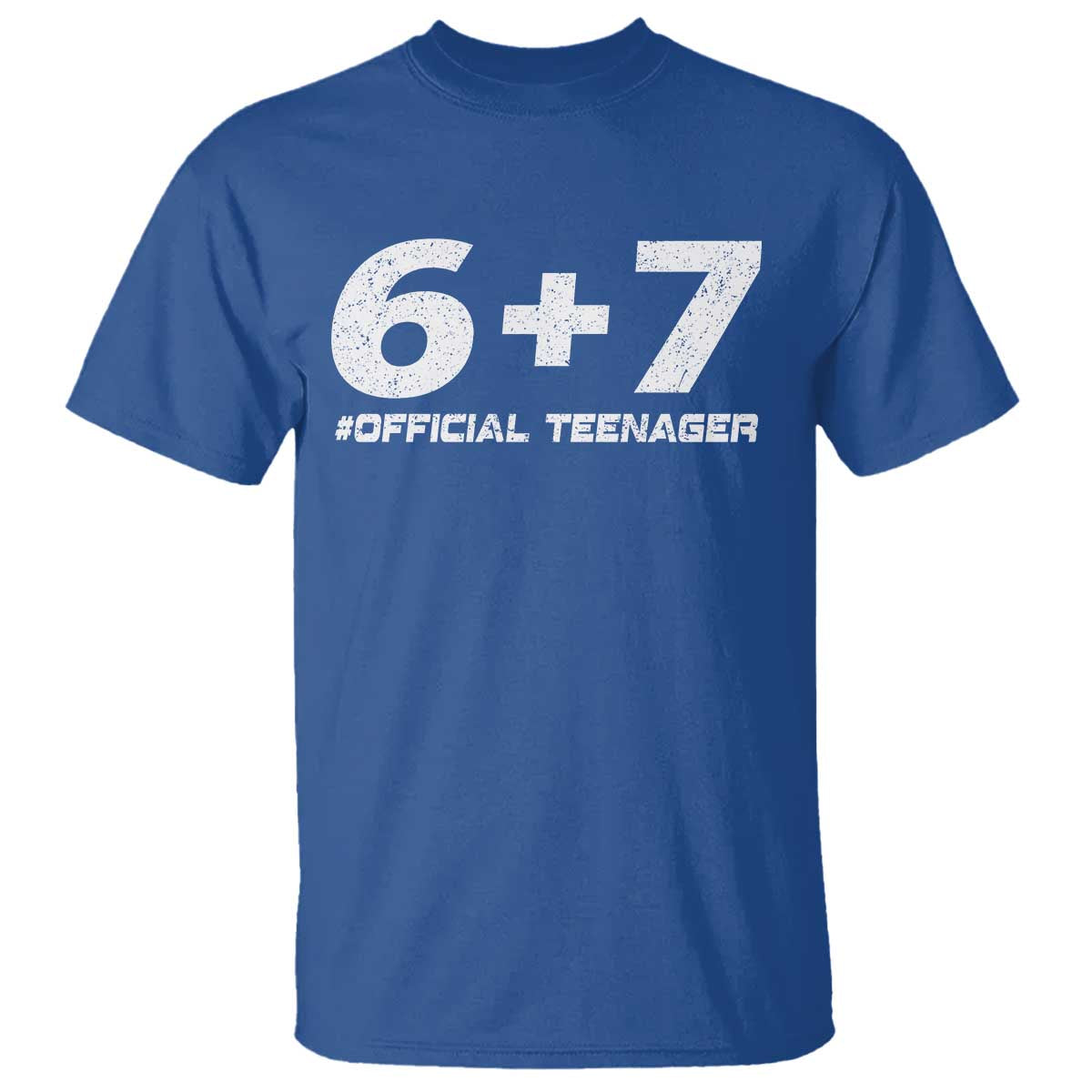 Funny 13th Birthday Official Teenager T Shirt 13 Years Old Boys Kids TS10 Royal Blue Print Your Wear