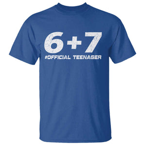 Funny 13th Birthday Official Teenager T Shirt 13 Years Old Boys Kids TS10 Royal Blue Print Your Wear