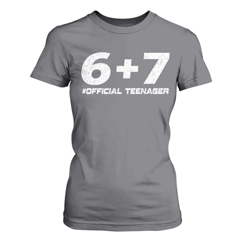 Funny 13th Birthday Official Teenager T Shirt For Women 13 Years Old Boys Kids TS10 Charcoal Print Your Wear