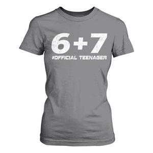 Funny 13th Birthday Official Teenager T Shirt For Women 13 Years Old Boys Kids TS10 Charcoal Print Your Wear