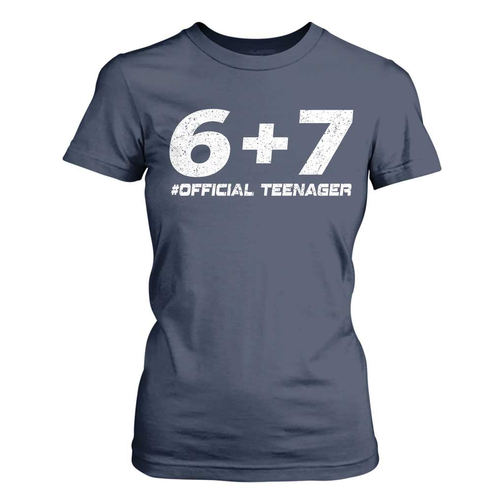 Funny 13th Birthday Official Teenager T Shirt For Women 13 Years Old Boys Kids TS10 Navy Print Your Wear