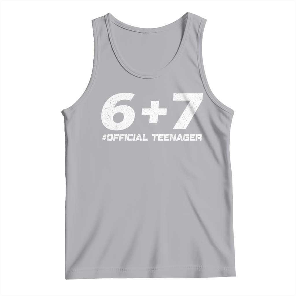 Funny 13th Birthday Official Teenager Tank Top 13 Years Old Boys Kids TS10 Athletic Heather Print Your Wear