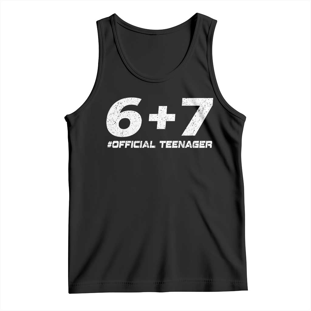 Funny 13th Birthday Official Teenager Tank Top 13 Years Old Boys Kids TS10 Black Print Your Wear