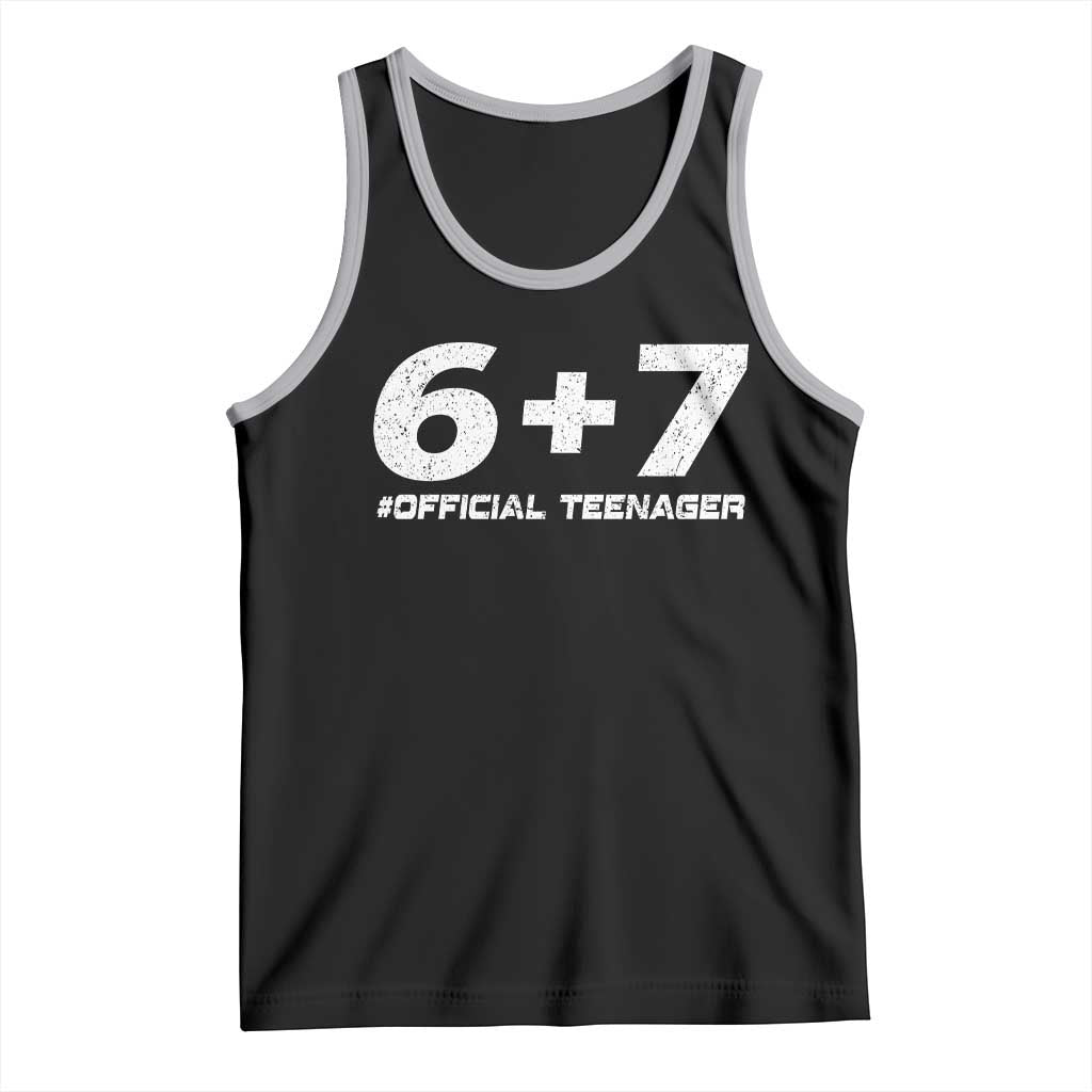 Funny 13th Birthday Official Teenager Tank Top 13 Years Old Boys Kids TS10 Black Athletic Heather Print Your Wear