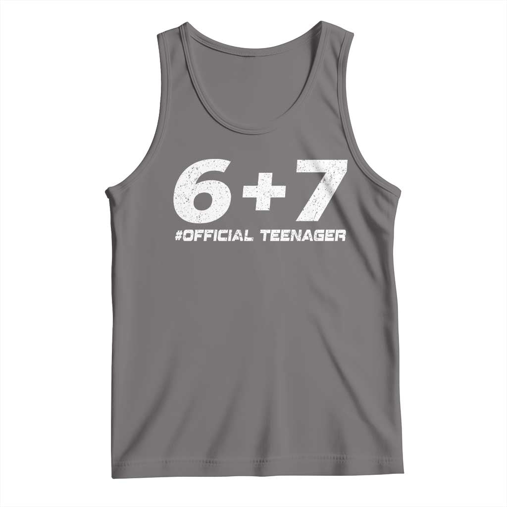 Funny 13th Birthday Official Teenager Tank Top 13 Years Old Boys Kids TS10 Deep Heather Print Your Wear