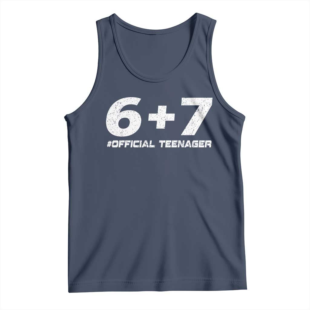 Funny 13th Birthday Official Teenager Tank Top 13 Years Old Boys Kids TS10 Navy Print Your Wear