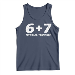 Funny 13th Birthday Official Teenager Tank Top 13 Years Old Boys Kids TS10 Navy Print Your Wear