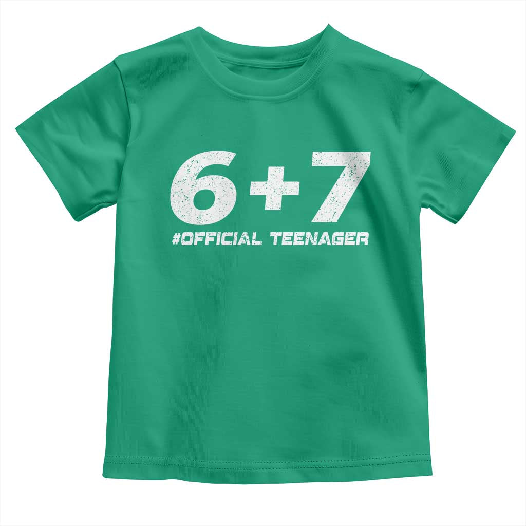 Funny 13th Birthday Official Teenager Toddler T Shirt 13 Years Old Boys Kids TS10 Irish Green Print Your Wear