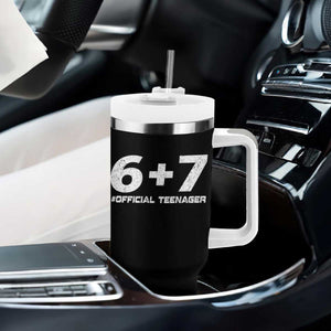 Funny 13th Birthday Official Teenager Tumbler With Handle 13 Years Old Boys Kids TS10 Print Your Wear