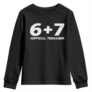 Funny 13th Birthday Official Teenager Youth Sweatshirt 13 Years Old Boys Kids TS10 Black Print Your Wear