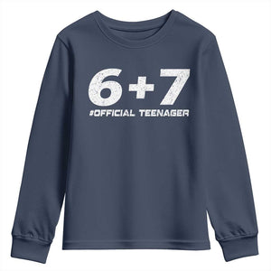 Funny 13th Birthday Official Teenager Youth Sweatshirt 13 Years Old Boys Kids TS10 Navy Print Your Wear