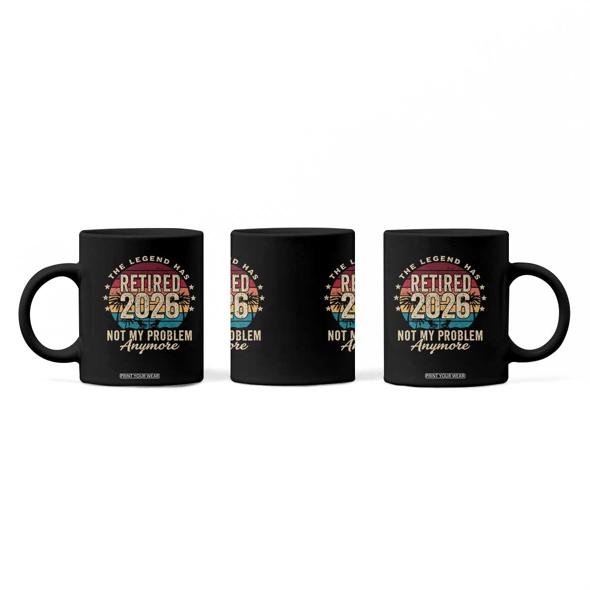 The Legend Has Retired 2026 Coffee Mug Retro Funny Retirement TS10 Print Your Wear