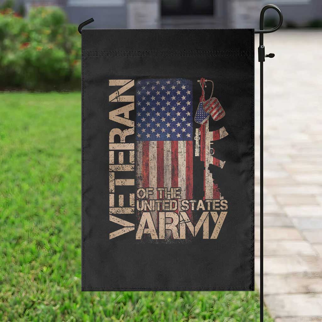 Veteran Of The United States Garden Flag Army US Flag Veteran Patriotic TS10 Print Your Wear