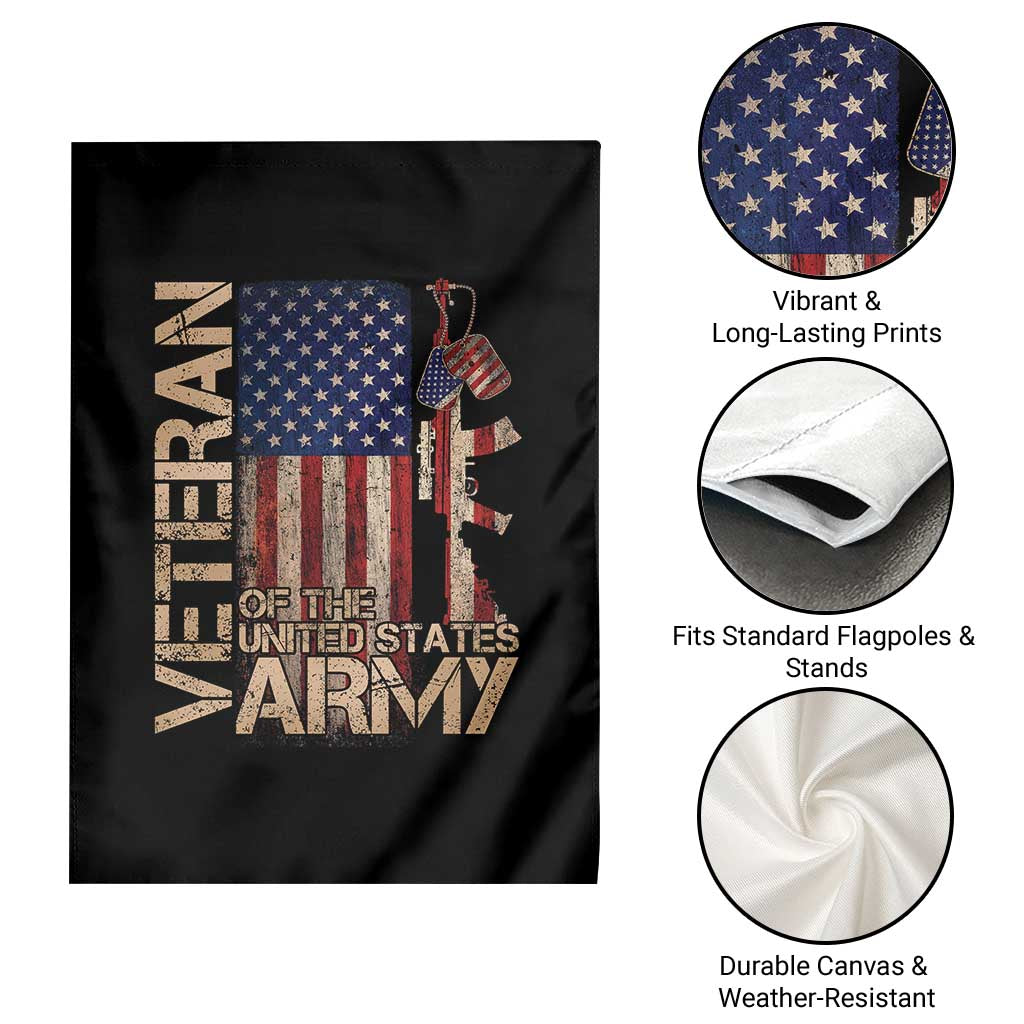 Veteran Of The United States Garden Flag Army US Flag Veteran Patriotic TS10 Print Your Wear