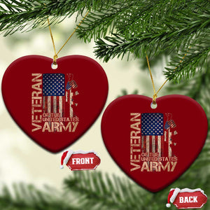 Veteran Of The United States Ceramic Ornament Army US Flag Veteran Patriotic TS10 Print Your Wear