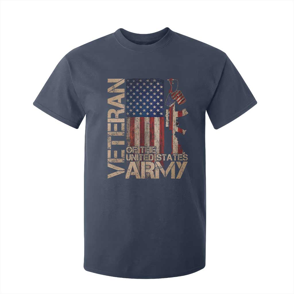 Veteran Of The United States T Shirt For Kid Army US Flag Veteran Patriotic TS10 Navy Print Your Wear