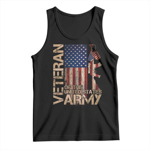 Veteran Of The United States Tank Top Army US Flag Veteran Patriotic TS10 Black Print Your Wear