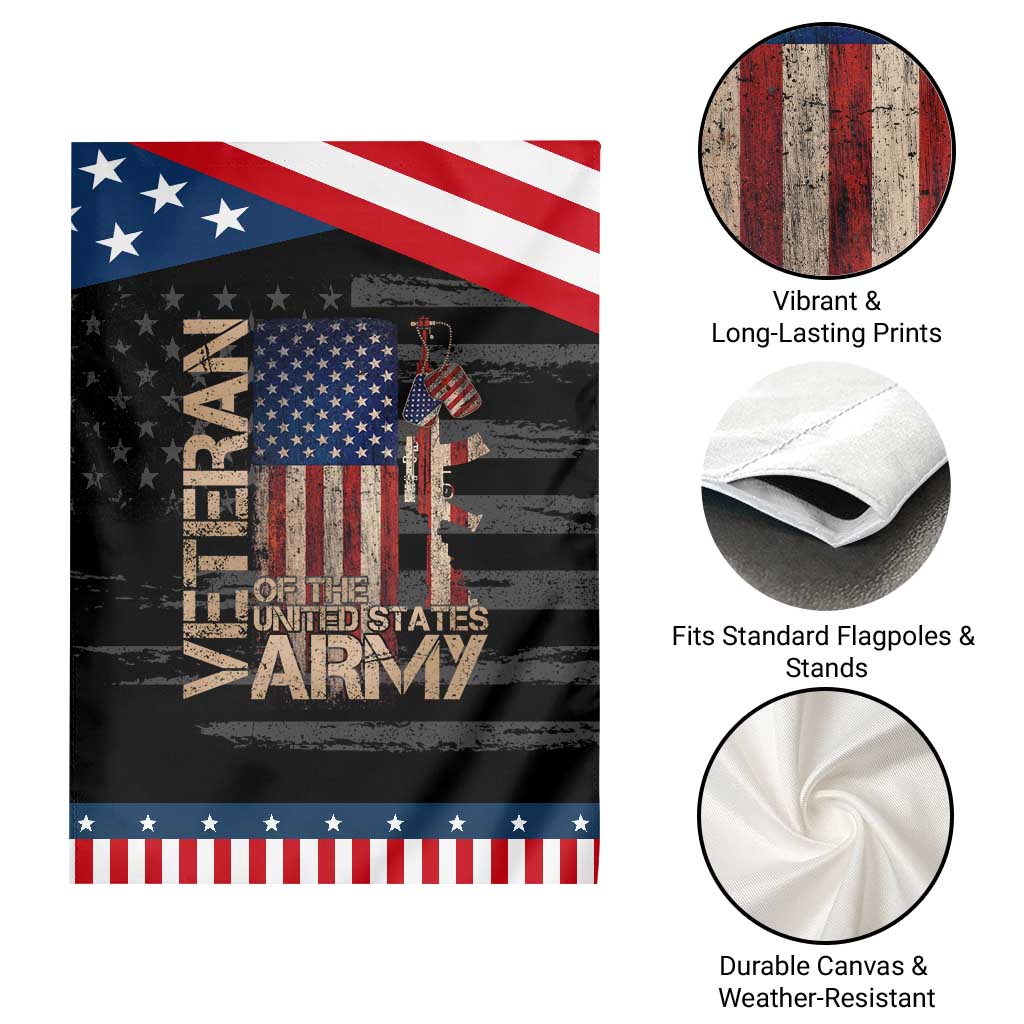 Veteran Of The United States Garden Flag Army US Flag Veteran Patriotic TS10 Print Your Wear