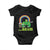 St Patricks Day Dabbing Video Game Controller Baby Onesie Irish Gamer Boys Dab Dance TS10 Black Print Your Wear