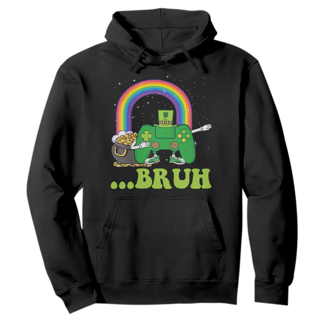 St Patricks Day Dabbing Video Game Controller Hoodie Irish Gamer Boys Dab Dance TS10 Black Print Your Wear