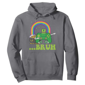 St Patricks Day Dabbing Video Game Controller Hoodie Irish Gamer Boys Dab Dance TS10 Charcoal Print Your Wear