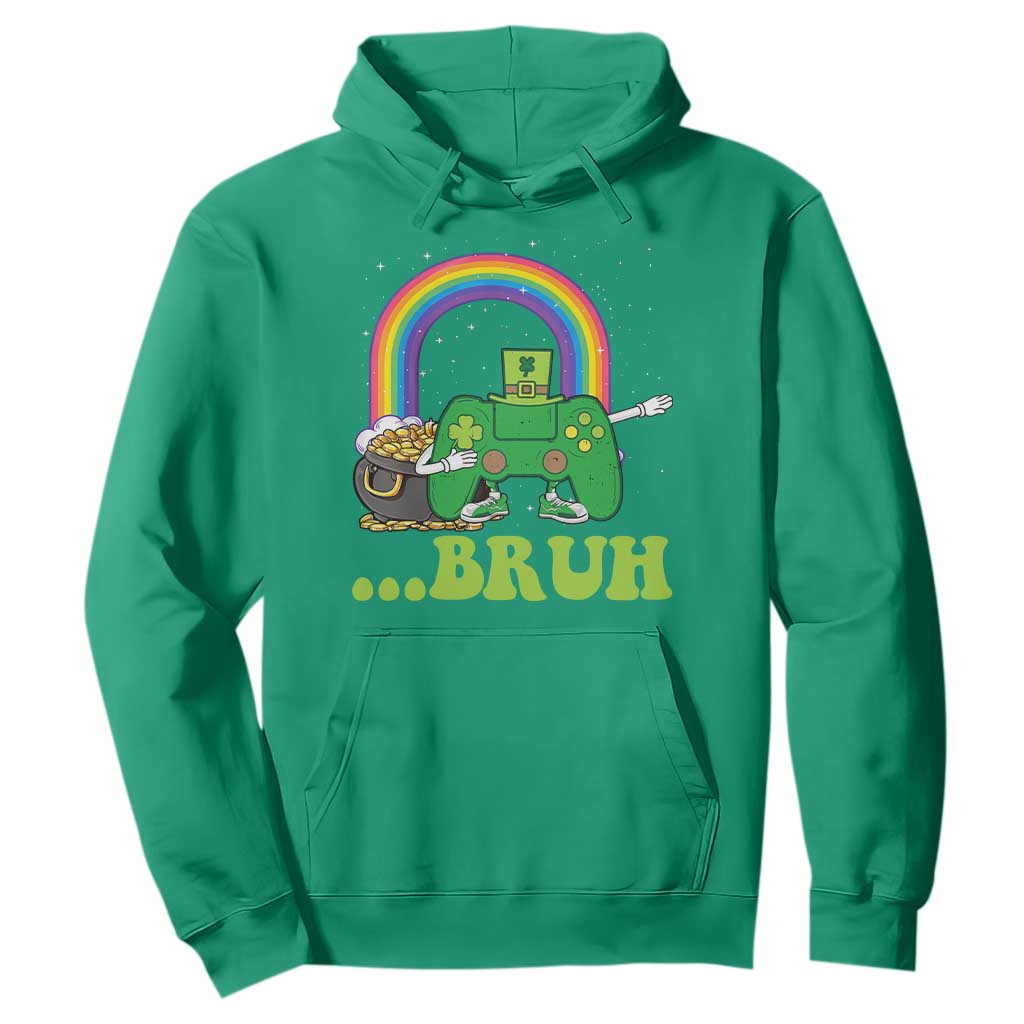 St Patricks Day Dabbing Video Game Controller Hoodie Irish Gamer Boys Dab Dance TS10 Irish Green Print Your Wear