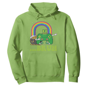 St Patricks Day Dabbing Video Game Controller Hoodie Irish Gamer Boys Dab Dance TS10 Lime Print Your Wear