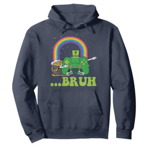 St Patricks Day Dabbing Video Game Controller Hoodie Irish Gamer Boys Dab Dance TS10 Navy Print Your Wear