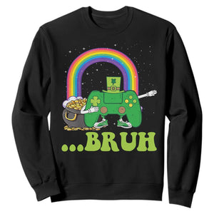 St Patricks Day Dabbing Video Game Controller Sweatshirt Irish Gamer Boys Dab Dance TS10 Black Print Your Wear