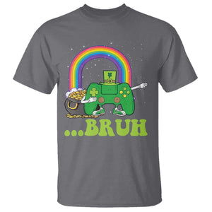 St Patricks Day Dabbing Video Game Controller T Shirt Irish Gamer Boys Dab Dance TS10 Charcoal Print Your Wear