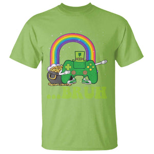 St Patricks Day Dabbing Video Game Controller T Shirt Irish Gamer Boys Dab Dance TS10 Lime Print Your Wear