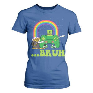 St Patricks Day Dabbing Video Game Controller T Shirt For Women Irish Gamer Boys Dab Dance TS10 Royal Blue Print Your Wear