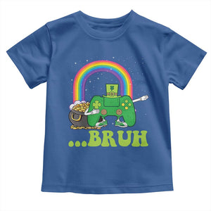 St Patricks Day Dabbing Video Game Controller Toddler T Shirt Irish Gamer Boys Dab Dance TS10 Royal Blue Print Your Wear