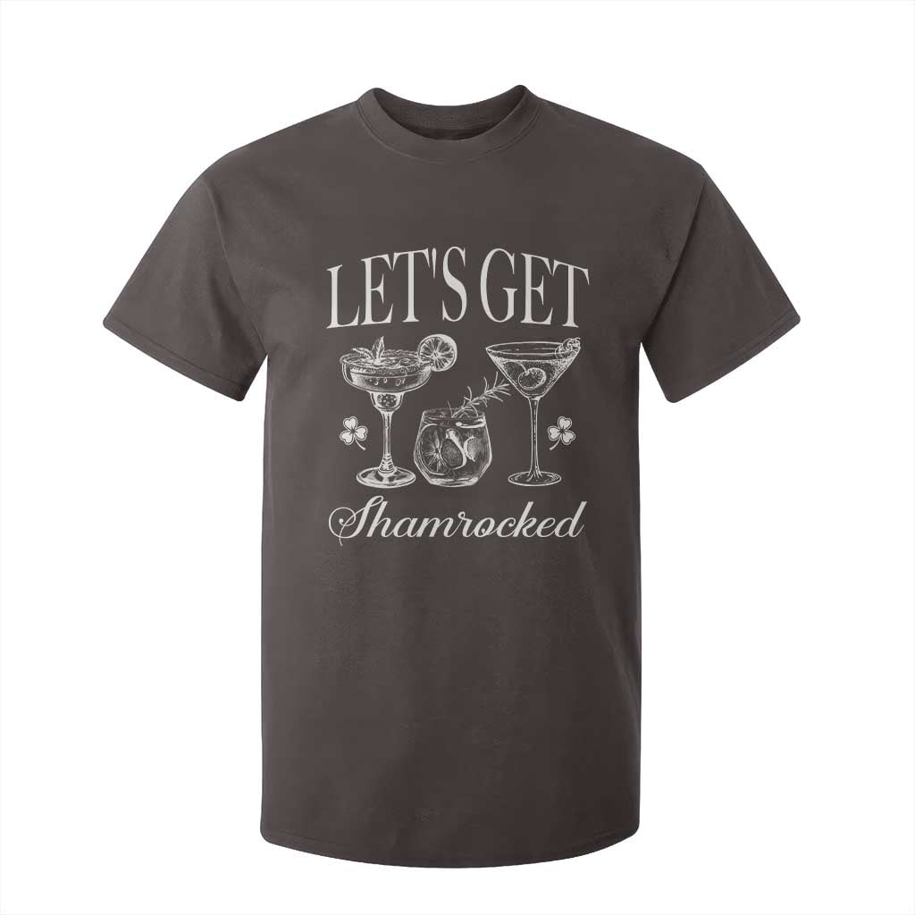 St Patricks Day Cocktail T Shirt For Kid Lets Get Shamrocked TS10 Dark Chocolate Print Your Wear