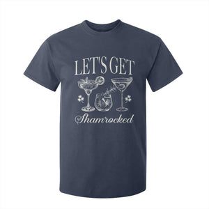 St Patricks Day Cocktail T Shirt For Kid Lets Get Shamrocked TS10 Navy Print Your Wear
