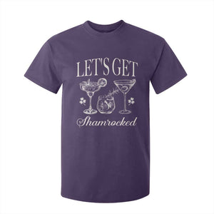 St Patricks Day Cocktail T Shirt For Kid Lets Get Shamrocked TS10 Purple Print Your Wear