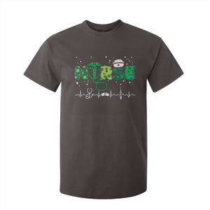 Nurse St Patricks Day T Shirt For Kid Stethoscope Scrub Irish Nurses Paddys Day TS10 Dark Chocolate Print Your Wear