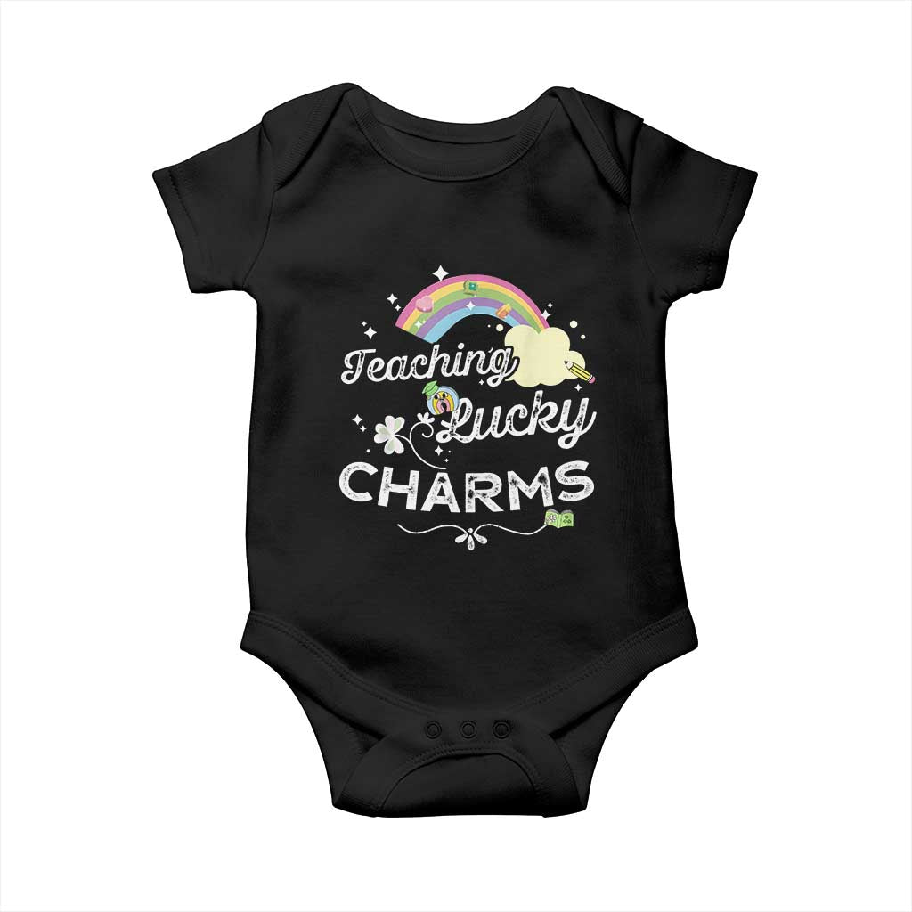 Girls St. Patricks Day Baby Onesie Little Miss Shenanigans TS10 Black Print Your Wear