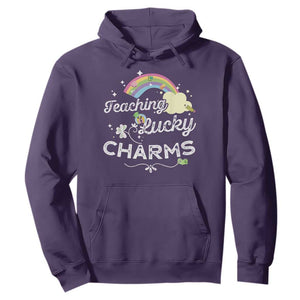 Girls St. Patricks Day Hoodie Little Miss Shenanigans TS10 Purple Print Your Wear