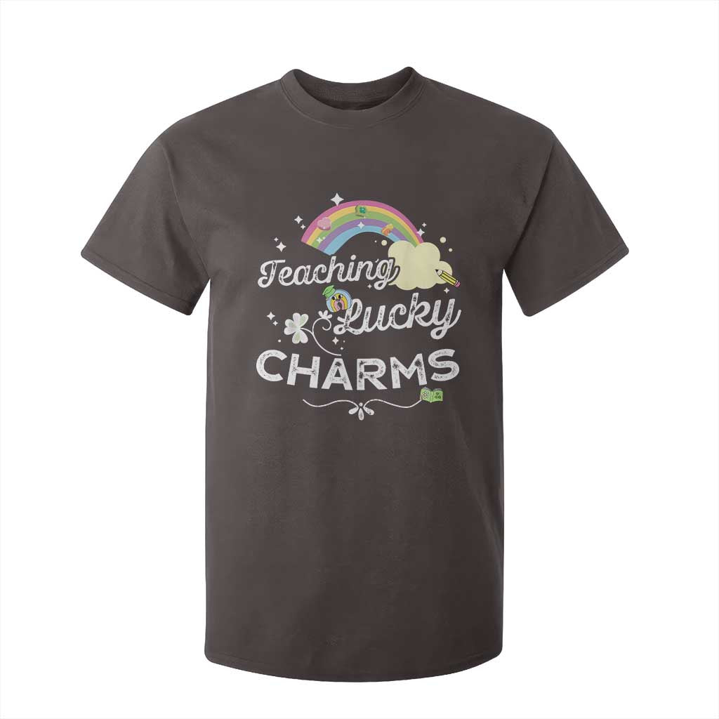 Girls St. Patricks Day T Shirt For Kid Little Miss Shenanigans TS10 Dark Chocolate Print Your Wear